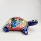 Blue Talavera Ceramic Turtle – Hand-Painted Mexican Folk Art