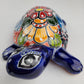 Blue Talavera Ceramic Turtle – Hand-Painted Mexican Folk Art