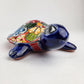 Blue Multicolor Talavera Turtle – Handmade Ceramic Figurine