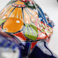 Hand-Painted Blue Talavera Turtle – Whimsical Ceramic Folk Art