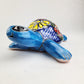 Aqua Blue Talavera Turtle – Hand-Painted Ceramic Garden Decor
