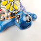 Aqua Blue Talavera Turtle – Hand-Painted Ceramic Garden Decor