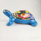 Talavera Turtle in Aqua – Handcrafted Ceramic Coastal Decor
