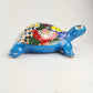 Talavera Turtle in Aqua – Handcrafted Ceramic Coastal Decor