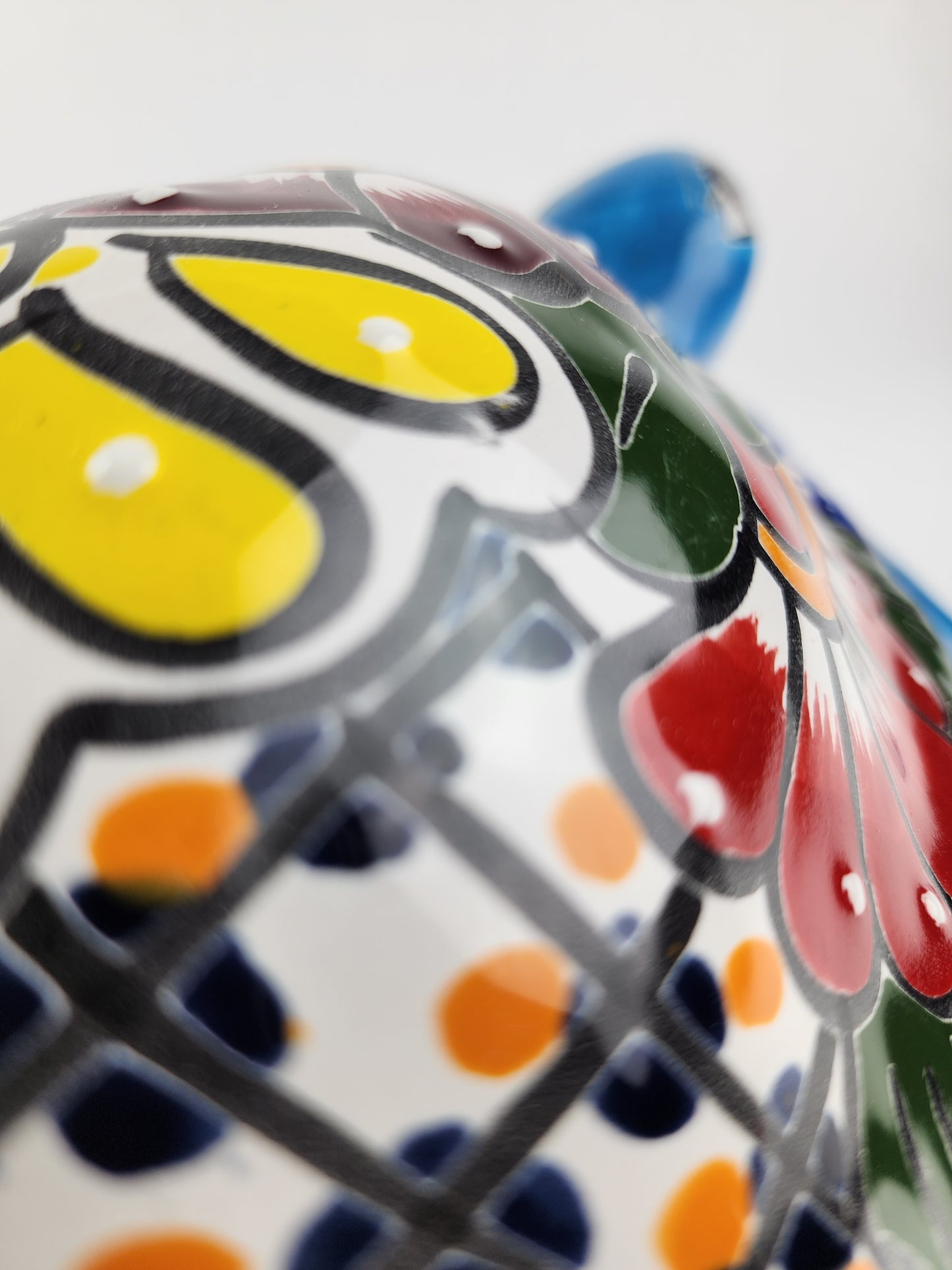 Talavera Turtle in Aqua – Handcrafted Ceramic Coastal Decor