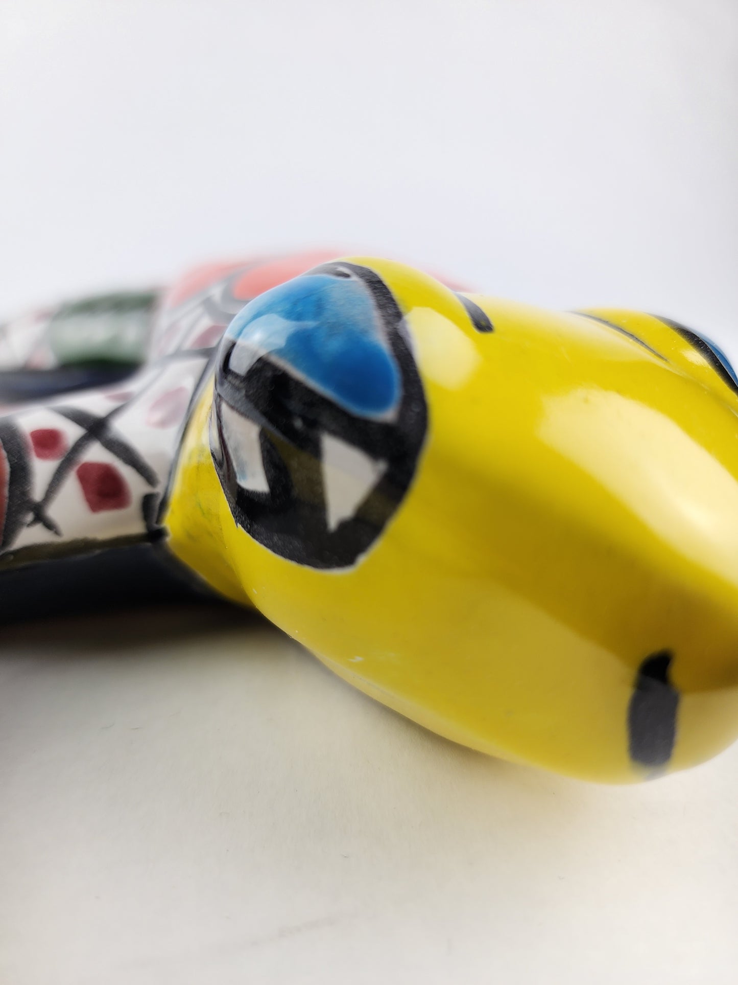Yellow Talavera Frog – Hand-Painted Mexican Ceramic Art