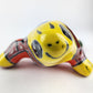 Yellow Talavera Ceramic Iguana – Multicolor Wall Art from Mexico