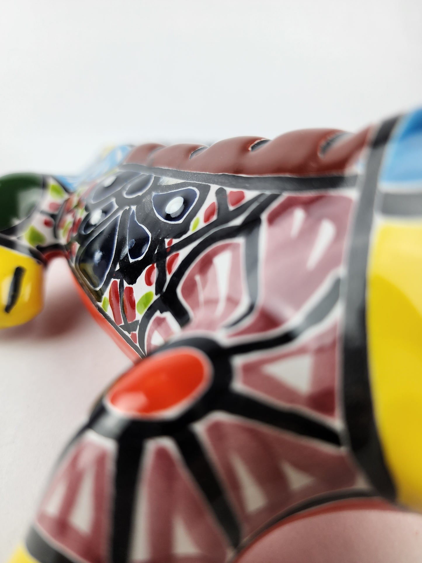 Multicolor Ceramic Iguana – Yellow Talavera Wall Lizard