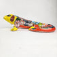 Large Talavera Ceramic Iguana – Yellow Wall Reptile Art