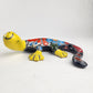 Yellow Talavera-Style Gecko & Fish – Mexican Folk Art Bundle