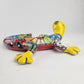 Hand-Painted Yellow Talavera Gecko Wall Decor – Mexican Ceramic Lizard