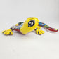 Hand-Painted Yellow Talavera Gecko Wall Decor – Mexican Ceramic Lizard