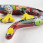 Hand-Painted Yellow Talavera Gecko Wall Decor – Mexican Ceramic Lizard