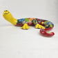 Large Yellow Talavera Gecko – Mexican Folk Art Lizard Wall Hanging