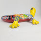 Large Yellow Talavera Gecko – Mexican Folk Art Lizard Wall Hanging