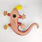 Large Yellow Talavera Gecko – Mexican Folk Art Lizard Wall Hanging