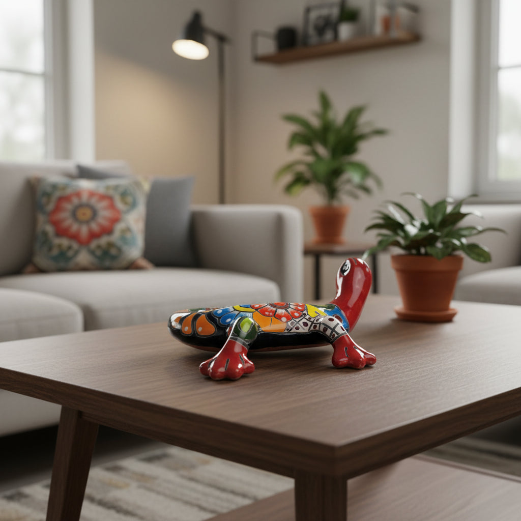 Decorative ceramic gecko