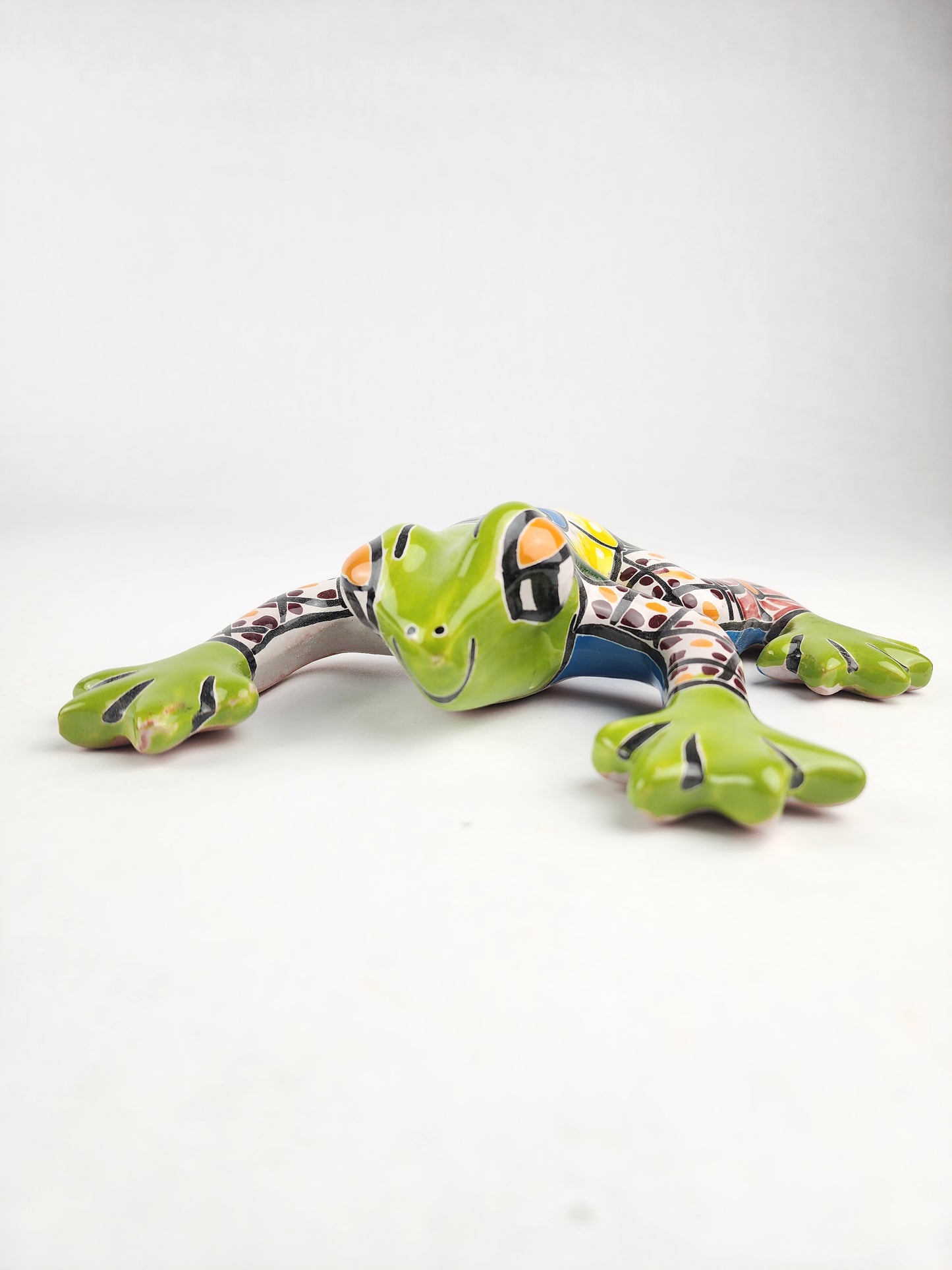 Talavera Green Frog – Colorful Mexican Ceramic Décor
