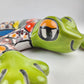 Hand-Painted Talavera Frog – Green Wall Art