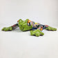 Talavera Style Green Ceramic Frog – Hand-Painted Garden Figurine