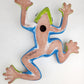 Talavera Style Green Ceramic Frog – Hand-Painted Garden Figurine