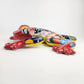 Red & Yellow Mexican Ceramic Frog – Talavera Folk Art Figurine