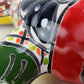 Red & Yellow Mexican Ceramic Frog – Talavera Folk Art Figurine
