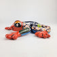 Mexican Folk Art Red Frog – Ceramic Talavera Animal Figurine