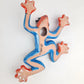 Mexican Folk Art Red Frog – Ceramic Talavera Animal Figurine