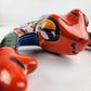Mexican Folk Art Red Frog – Ceramic Talavera Animal Figurine