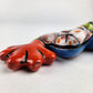 Mexican Folk Art Red Frog – Ceramic Talavera Animal Figurine