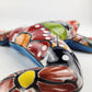 Orange Talavera Ceramic Frog – Handcrafted Mexican Garden Figurine