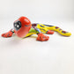 Talavera Ceramic Gecko – Red & Yellow Wall Lizard