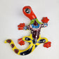3-Piece Mexican Folk Art Decor Set – Iguana, Gecko & La Rosa Tile