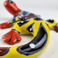 3-Piece Mexican Folk Art Decor Set – Iguana, Gecko & La Rosa Tile
