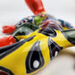 Hand-Painted Talavera Lizard – Red & Yellow Wall Décor