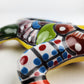 Hand-Painted Talavera Lizard – Red & Yellow Wall Décor