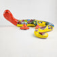 Red & Yellow Talavera Wall Gecko – Mexican Folk Art Lizard
