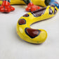 Red & Yellow Talavera Wall Gecko – Mexican Folk Art Lizard