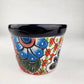 Boho Ceramic Planter – Colorful Mexican Talavera Pot