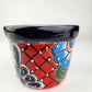 Boho Ceramic Planter – Colorful Mexican Talavera Pot