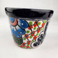 Boho Ceramic Planter – Colorful Mexican Talavera Pot