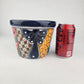 Blue Rim Talavera Ceramic Planter 7" | Indoor & Patio Décor