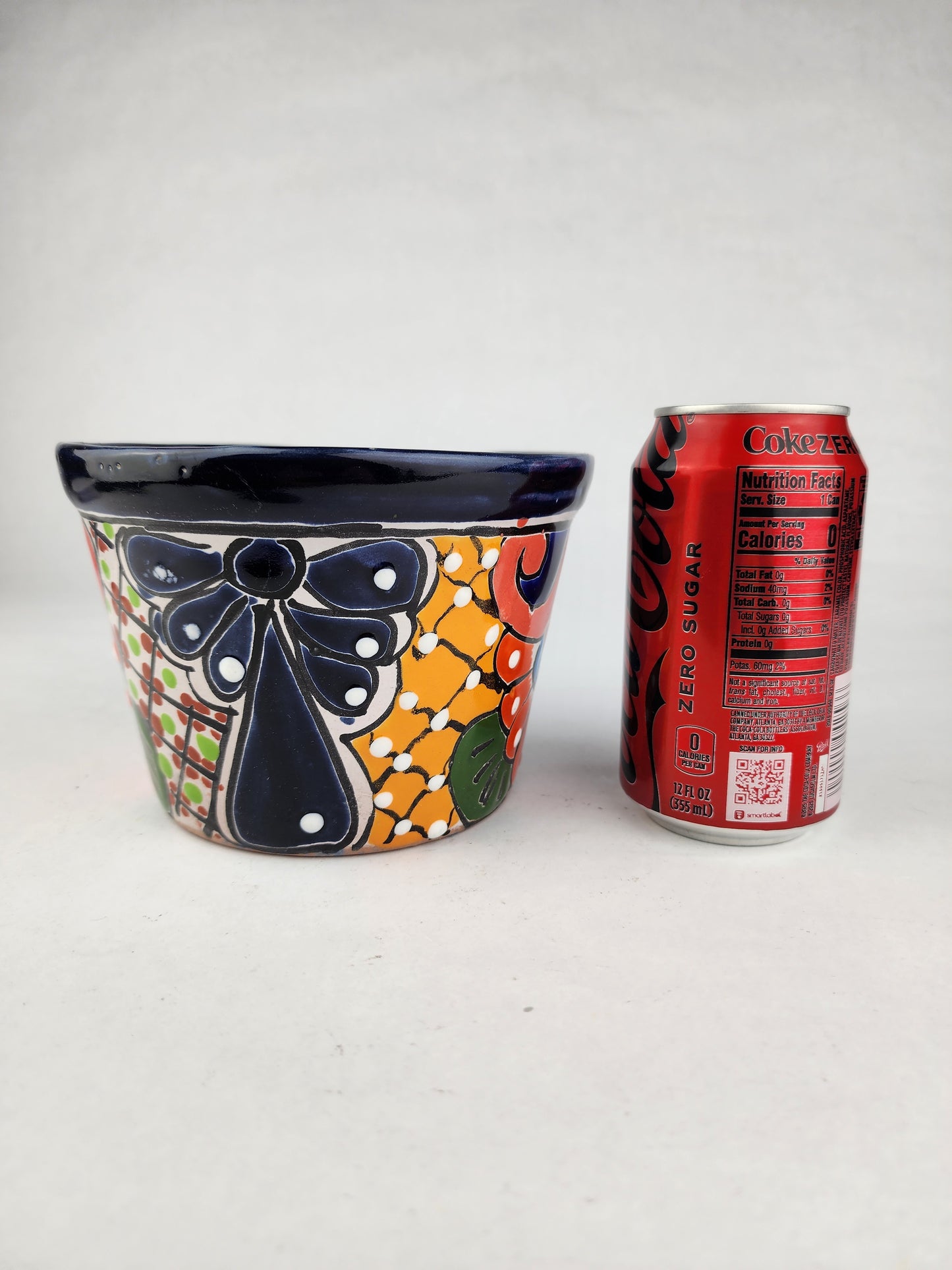 Small Talavera Flower Pot – Mexican Folk Art Planter
