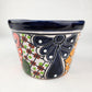 Small Talavera Flower Pot – Mexican Folk Art Planter