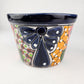 Small Talavera Flower Pot – Mexican Folk Art Planter