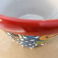 Small Hand-Painted Talavera Pot – Red Rim Colorful Ceramic Planter