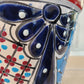 Red-Rim Talavera Planter – Colorful Hand-Painted Ceramic Pot