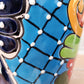 Red-Rim Talavera Planter – Colorful Hand-Painted Ceramic Pot