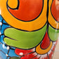Red-Rim Talavera Planter – Colorful Hand-Painted Ceramic Pot